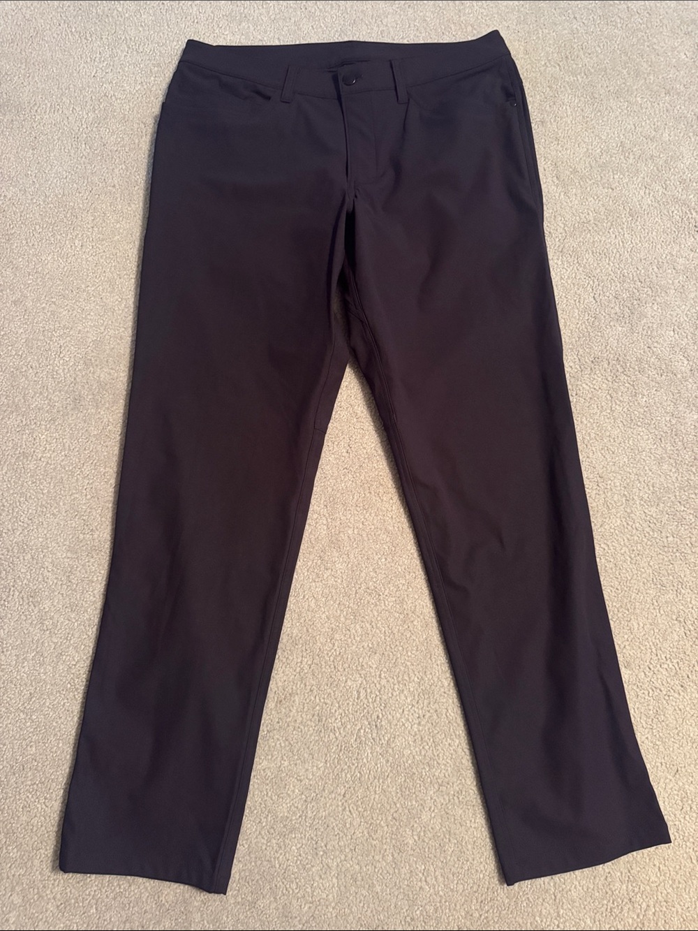 lululemon Men's ABC Black Stretch 5 Pocket Chinos